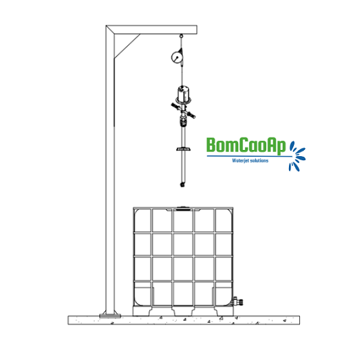Đầu xoay phun rửa Bồn Tank áp lực cao